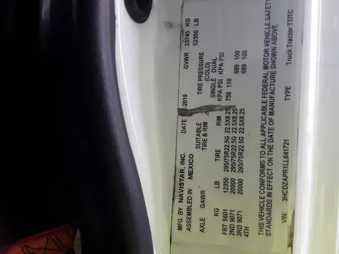 2020 NAVISTAR INTERNATIONAL LT625 DAYCAB T/A000077bc8326c4b48ecbe5eedd6147fd