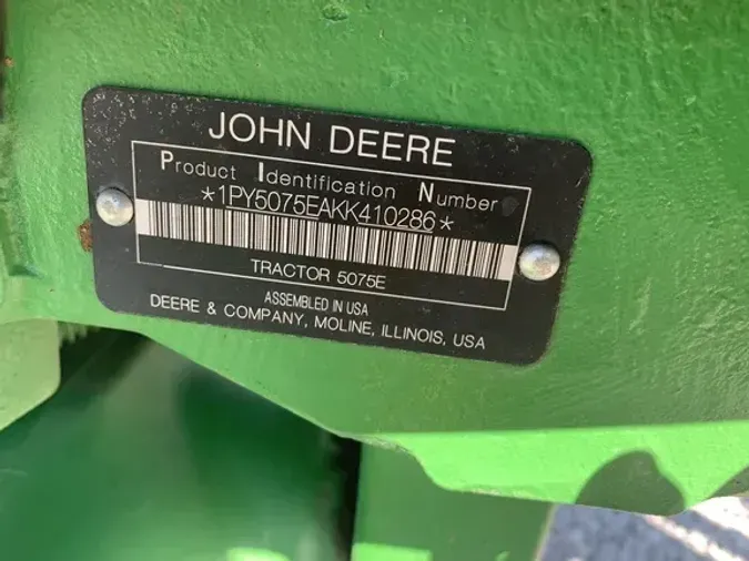 2019 John Deere 5075E