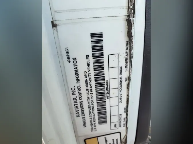 2018 NAVISTAR INTERNATIONAL 430004f0a1a3094c24a77589439a1ad36cb3