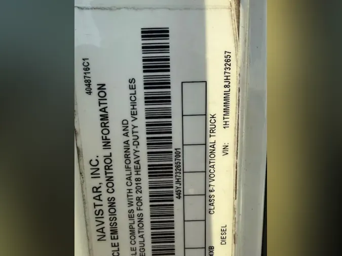 2018 NAVISTAR INTERNATIONAL 4300