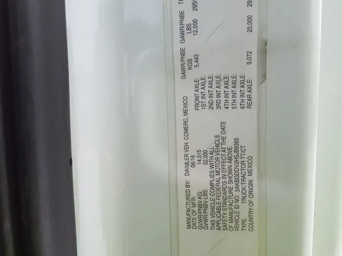 2017 FREIGHTLINER/MERCEDES CASCADIA 125066b83039894c3ee80df79edc3756aad