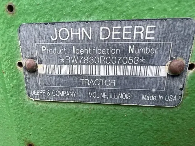 2007 John Deere 7830