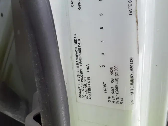 2020 NAVISTAR INTERNATIONAL MV607 (4X2)