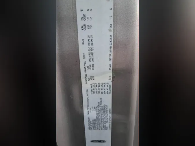 2020 Freightliner Cascadia 126