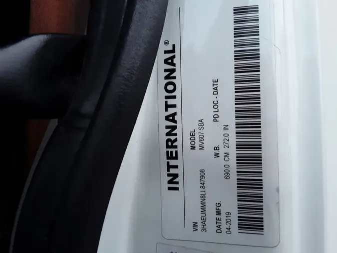 2020 NAVISTAR INTERNATIONAL MV607 (4X2)