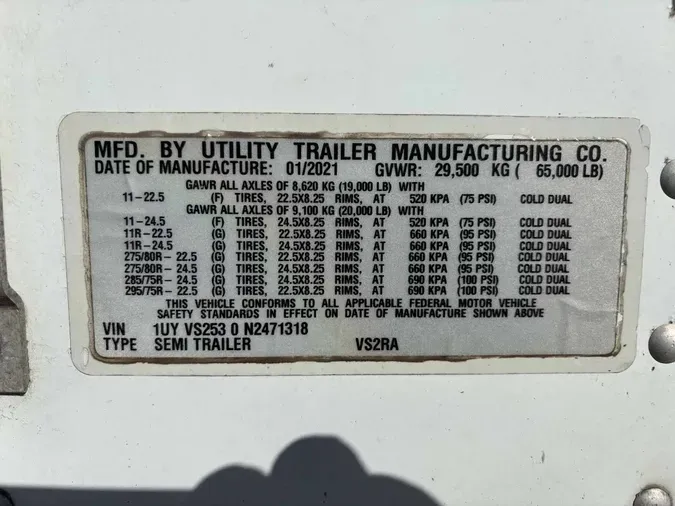 2022 UTILITY VS2RA