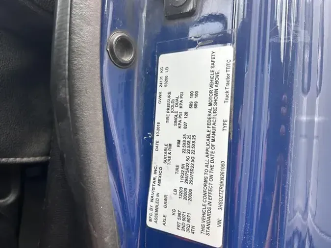 2019 INTERNATIONAL LT