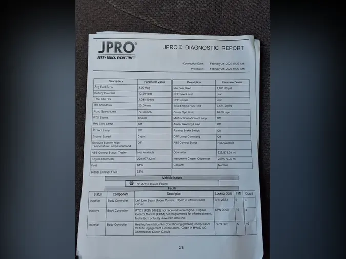 2020 NAVISTAR INTERNATIONAL MV607 (4X2)