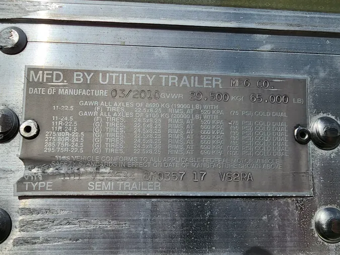 2011 Utility VSRA 53/162/102
