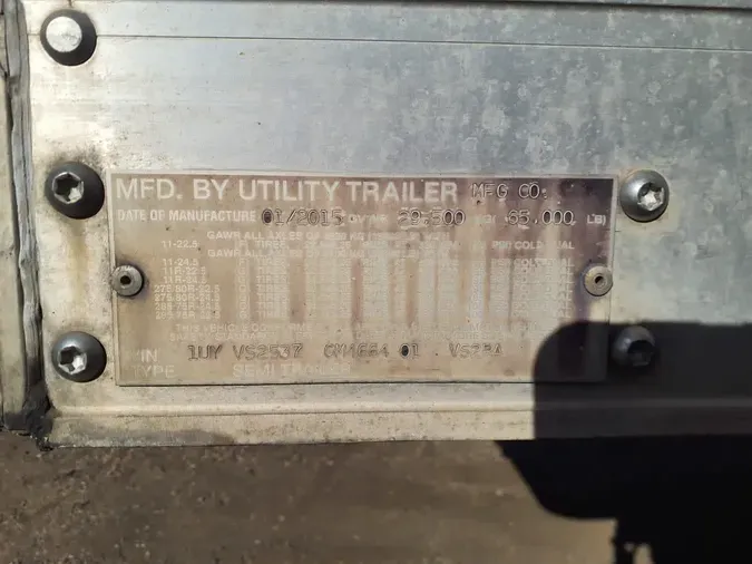 2016 UTILITY TRAILERS VS2RA 53/162/1020c5497331dd353b978df05f34c61da39