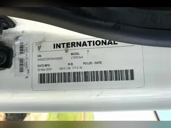 2019 INT LT625 6x4