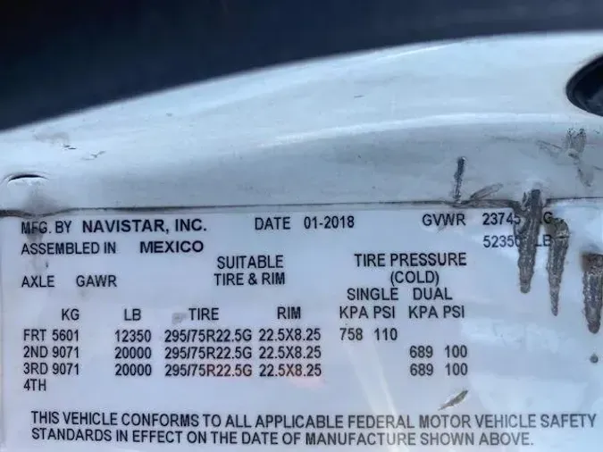 2019 International LT625