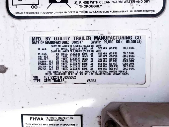 2018 UTILITY VS2RA