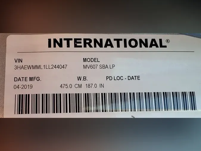 2020 NAVISTAR INTERNATIONAL MV607 LP0de810c8d4ea64cc4bc833b05af64824