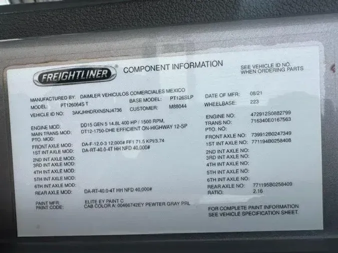 2022 Freightliner Cascadia
