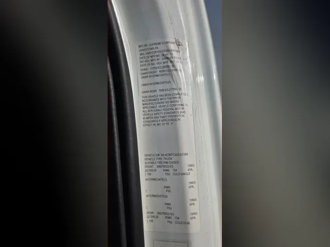 2018 FREIGHTLINER/MERCEDES M2 106