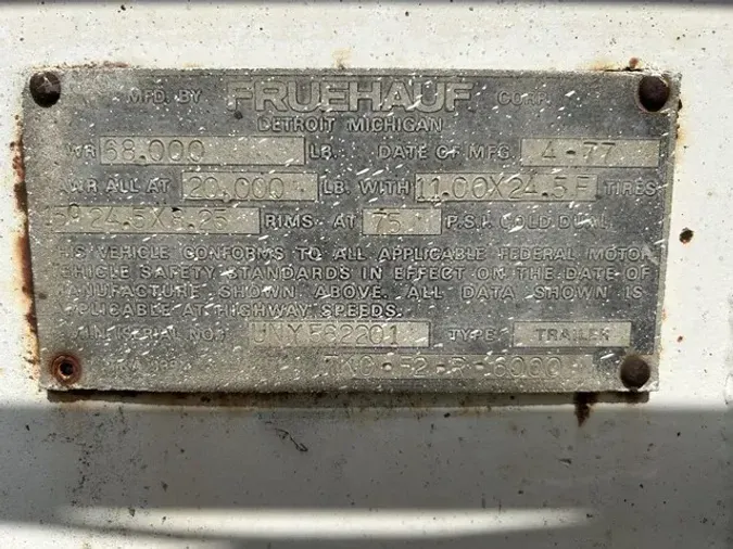 1977 FRUEHAUF 6500 GALLON