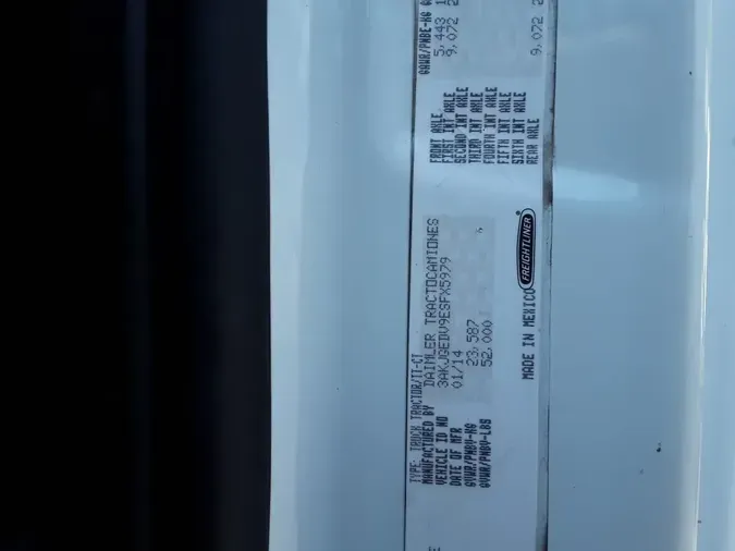 2014 FREIGHTLINER CASCADIA 125