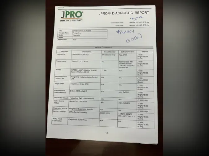 2020 FREIGHTLINER/MERCEDES NEW CASCADIA 116