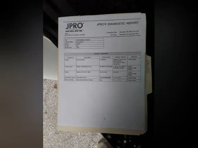 2020 NAVISTAR INTERNATIONAL MV607 (4X2)1039786534f71a847ca95f8f4fb6e537