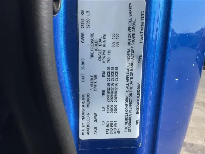 2020 INTERNATIONAL LT625