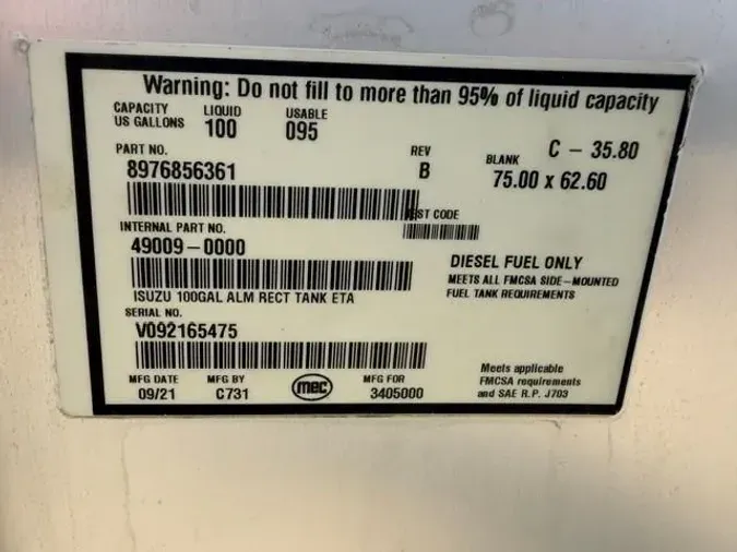 2022 Isuzu FTR119f3b0d37fcf731e54f9c265b872f76
