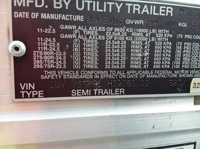2017 UTILITY TRAILERS 4000DX 48/150/102