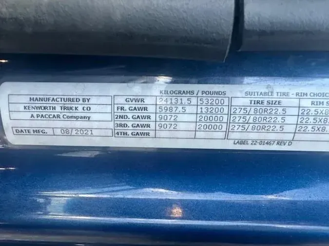 2022 Kenworth T680120102ac890a47945ee49fc26c0286ae