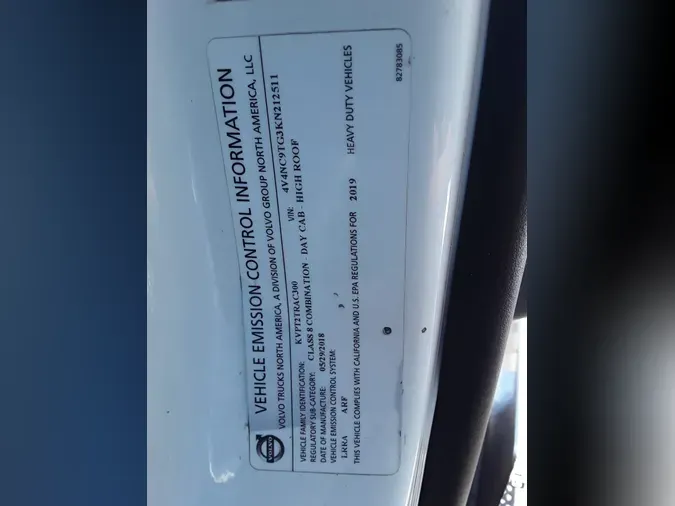 2019 VOLVO VNL64T-3001212694ab13008641a965c527c1386de