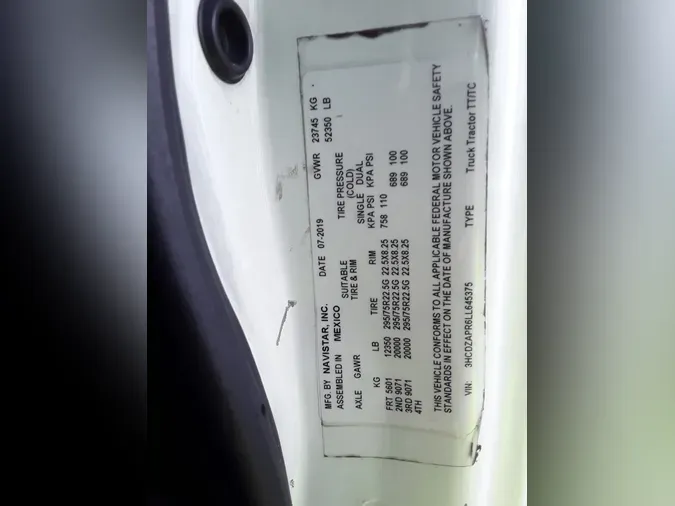 2020 NAVISTAR INTERNATIONAL LT625 DAYCAB T/A123f140ec7522086bfe7f1ecc12f39be