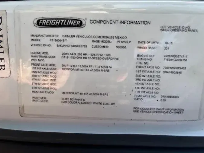 2019 Freightliner Cascadia