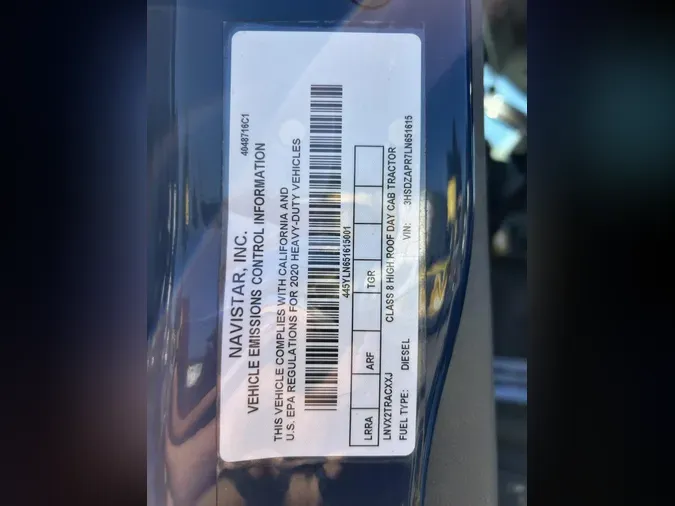 2020 International LT625