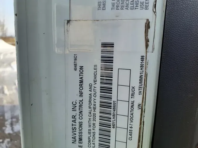 2020 NAVISTAR INTERNATIONAL MV607 (4X2)1730a5872cc87d606120badd5c41da8d