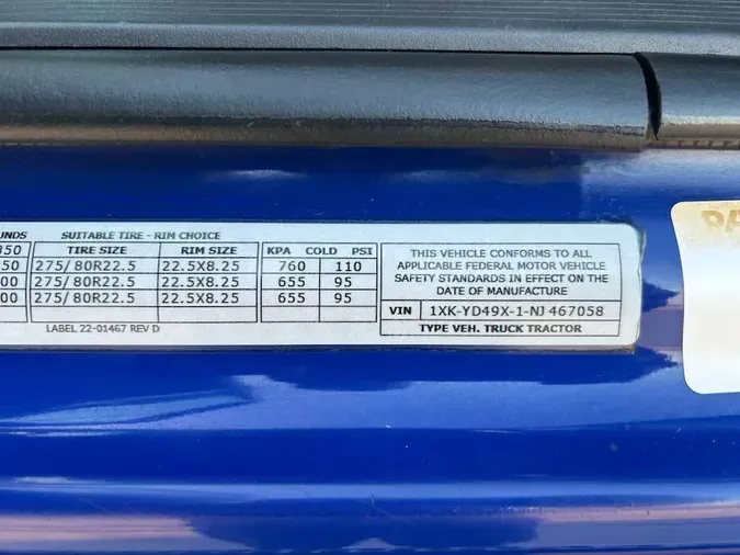 2022 Kenworth T680186d43526f29b874edf3a0ed8eb5b87e