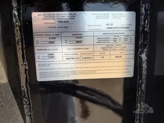 2027 WITZCO CHALLENGER 