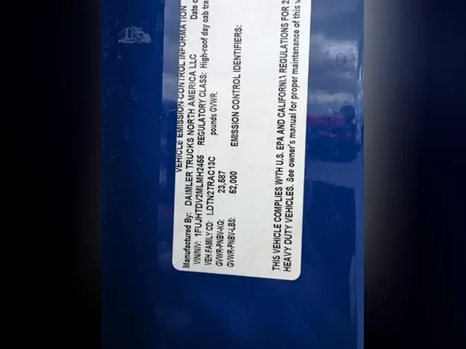 2021 FREIGHTLINER CASCADIA 116