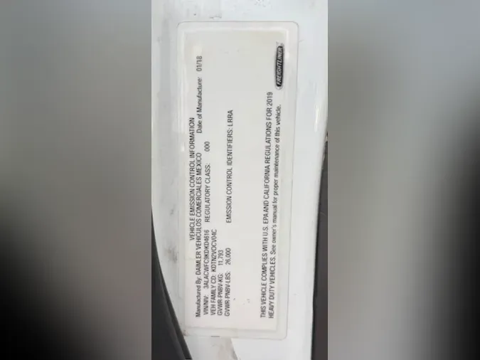 2019 FREIGHTLINER/MERCEDES M2 1061a2b0924798e43e0d7c70c38a882d5ec