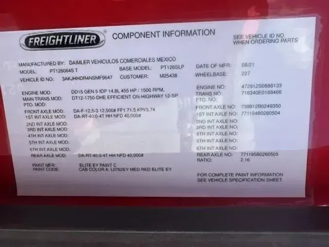 2022 Freightliner Cascadia