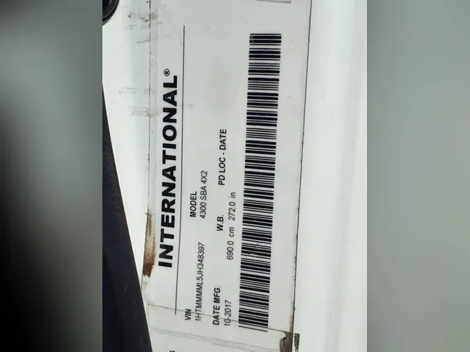 2018 NAVISTAR INTERNATIONAL 4300