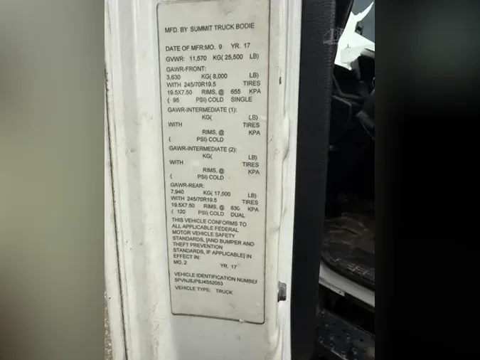 2018 HINO 258