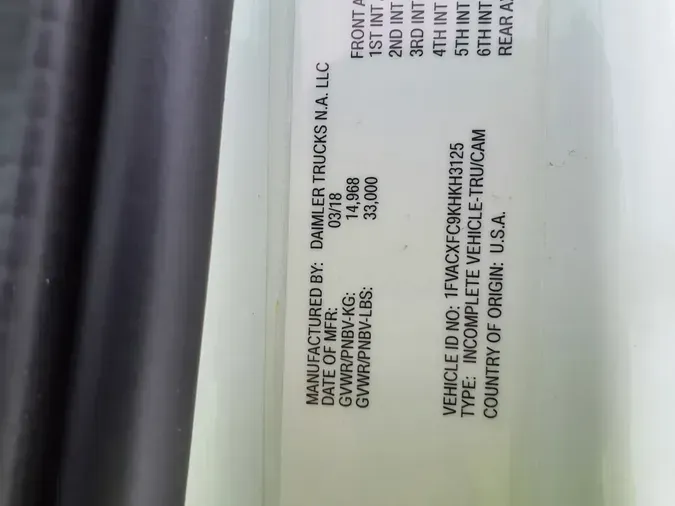 2019 FREIGHTLINER/MERCEDES M2 1061d14595b6429ac44d176c7f1583b2cda