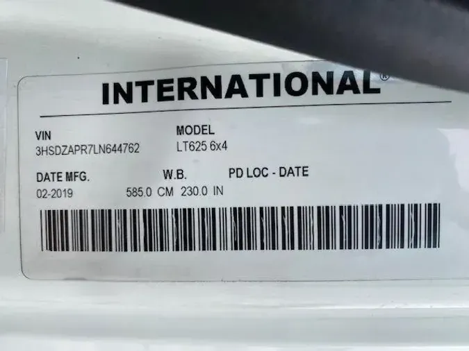 2020 International LT625