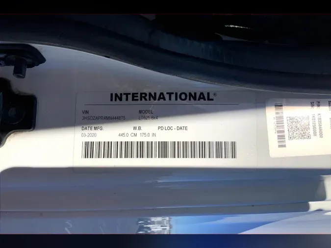 2021 INT LT625 6x4