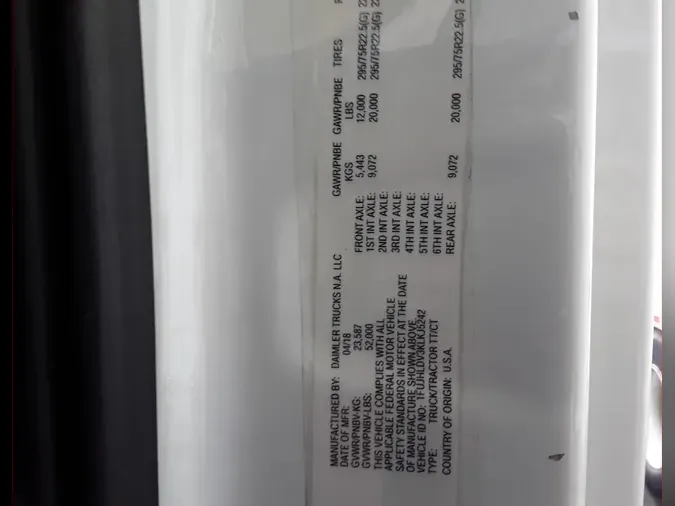 2019 FREIGHTLINER/MERCEDES NEW CASCADIA PX126641e20d3e6d49f6ddbd7df5c0a53b6c2cc