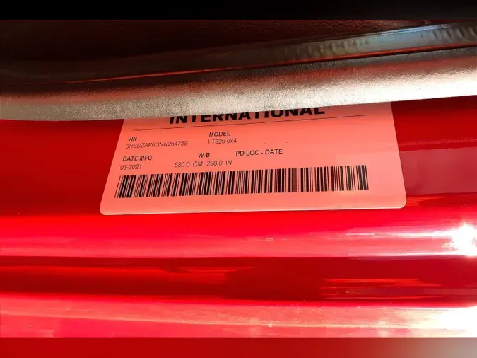 2022 INT LT625 6x4