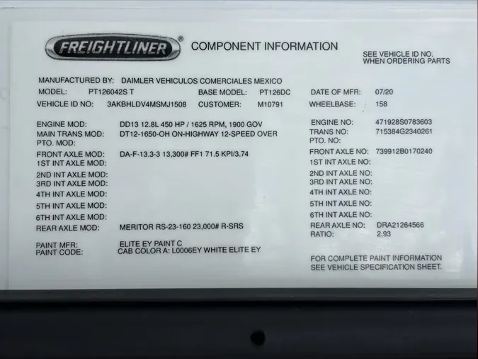 2021 Freightliner Cascadia 126