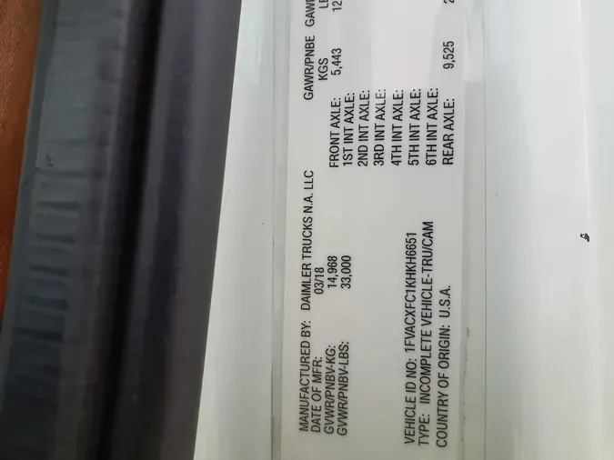 2019 FREIGHTLINER/MERCEDES M2 1061f83839b2f7b522f5e2b5adeb1d0fa3d