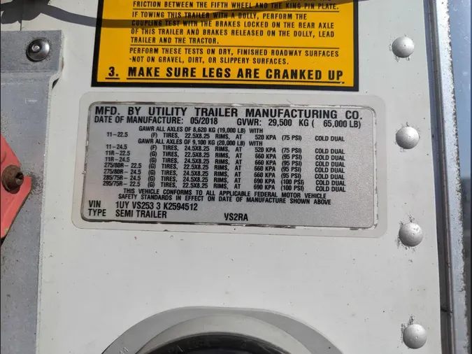 2019 UTILITY VS2RA