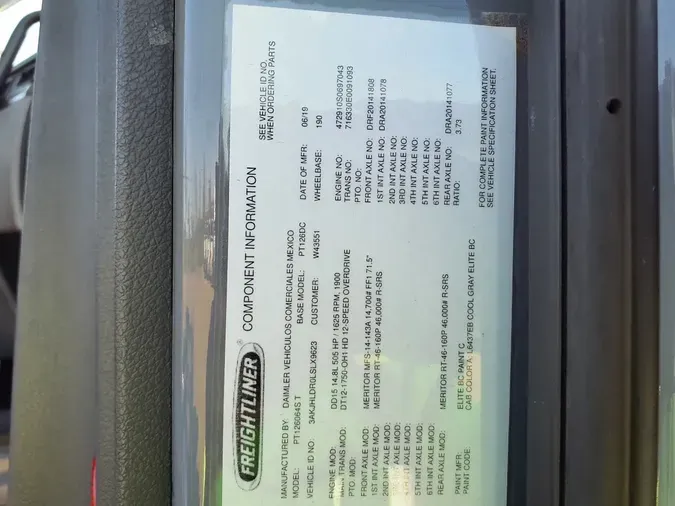 2020 FREIGHTLINER/MERCEDES NEW CASCADIA PX12664