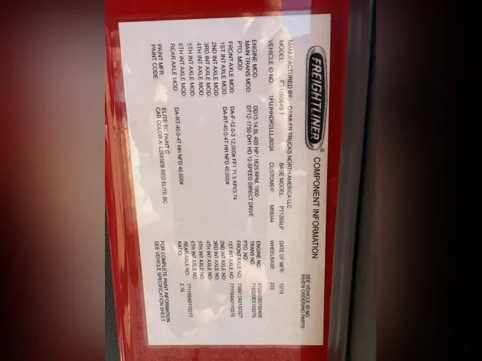 2020 Freightliner Cascadia21ce56458390b8a13f9f184bac0b3f8c